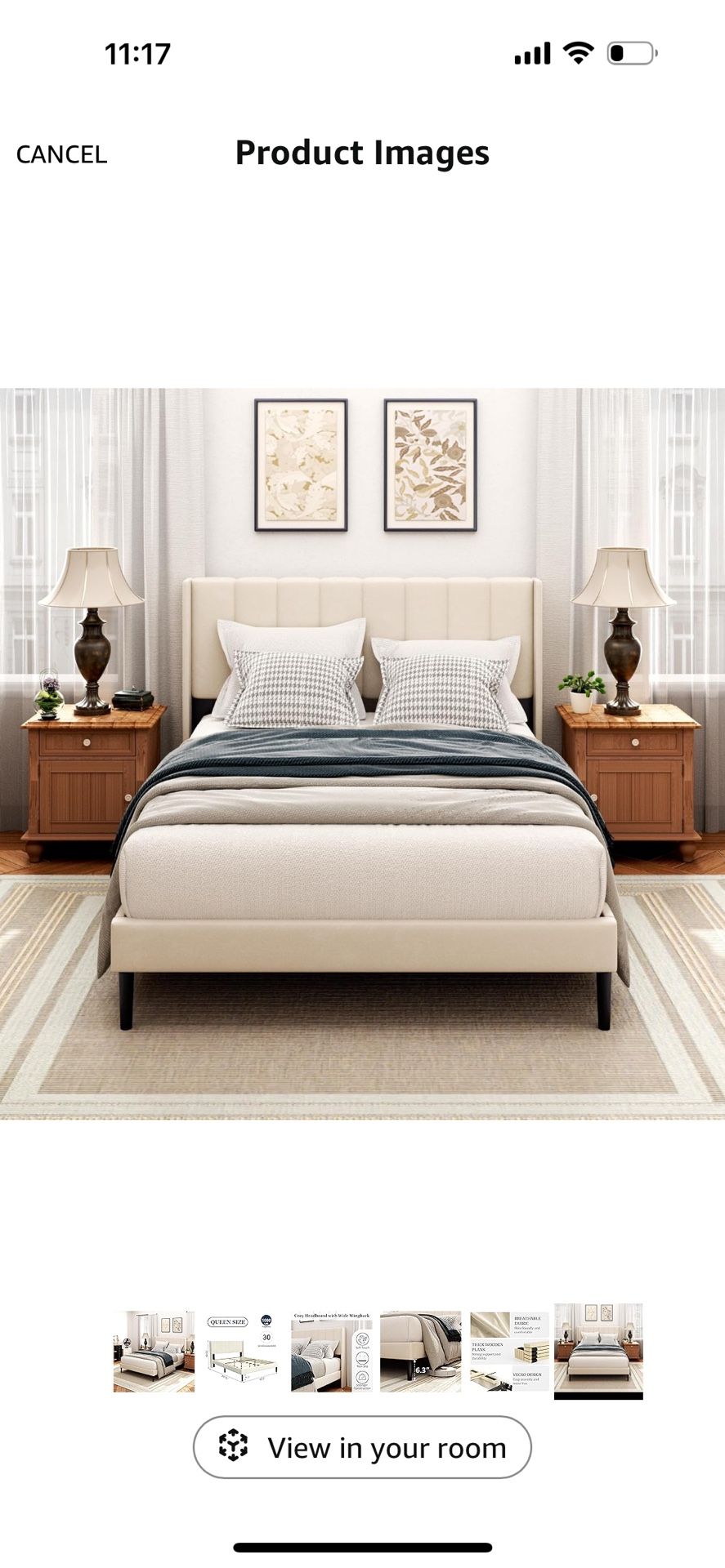 Queen Bed, Headboard, Frame & mattress.