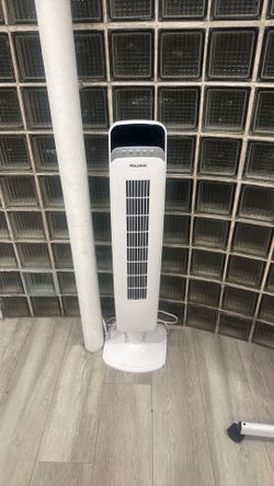 FREE Pelonis Tower Fan – Oscillating Floor Fan (White) / Ventilador blanco