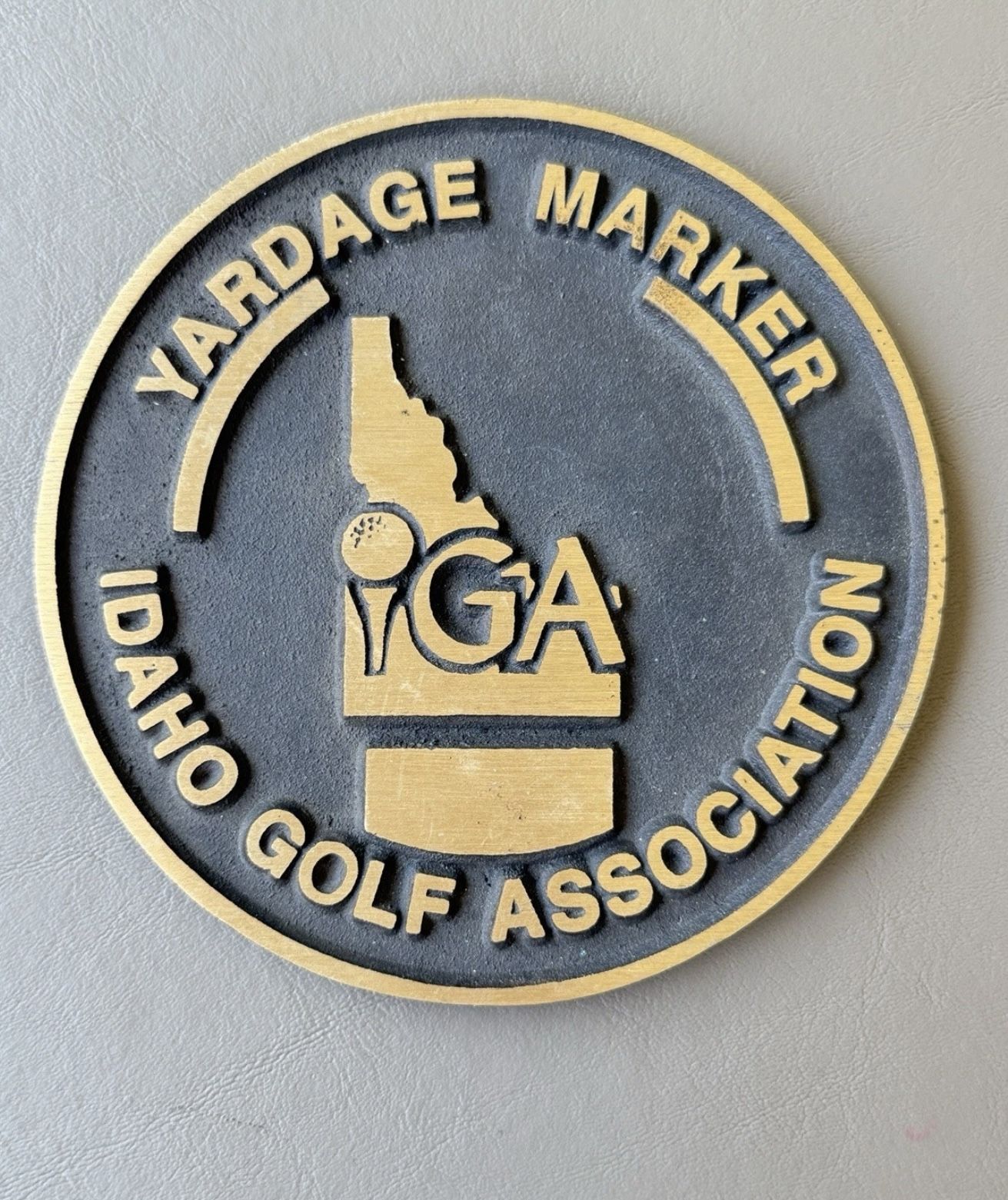 6” IGA Yardage Golfball Marker Idaho Golf Association Golf Ball Marker