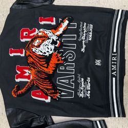 Amiri Varsity Jacket Black Red 