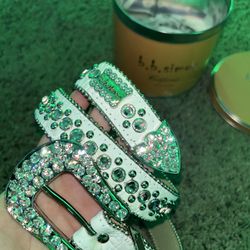 bb simon skinny kish white clear