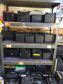 Used Car Batteries Lot