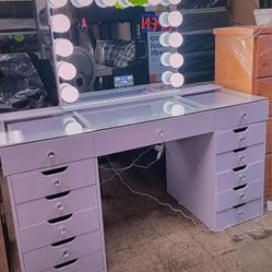 New Vanity Desk With Lights Only $1,100