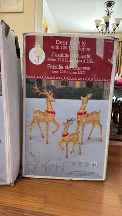 Christmas lights Deer family LED display