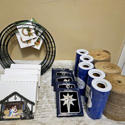 Nativity Scene Wreath Supplies 