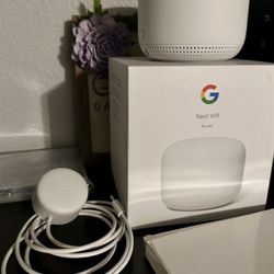 Google Nest WiFi Router And WiFi Point