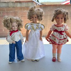 Shirley Temple Doll lot of 3