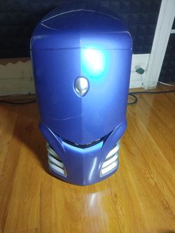 ALIENWARE AREA-51 7500 DESKTOP BLUE CASE (ORIGINAL) IN Good Condition CASE ONLY vtg Desktop pc Case