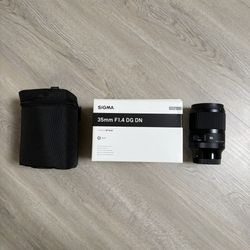 Sigma 35 1.4 Art Lens For Sony E Mount