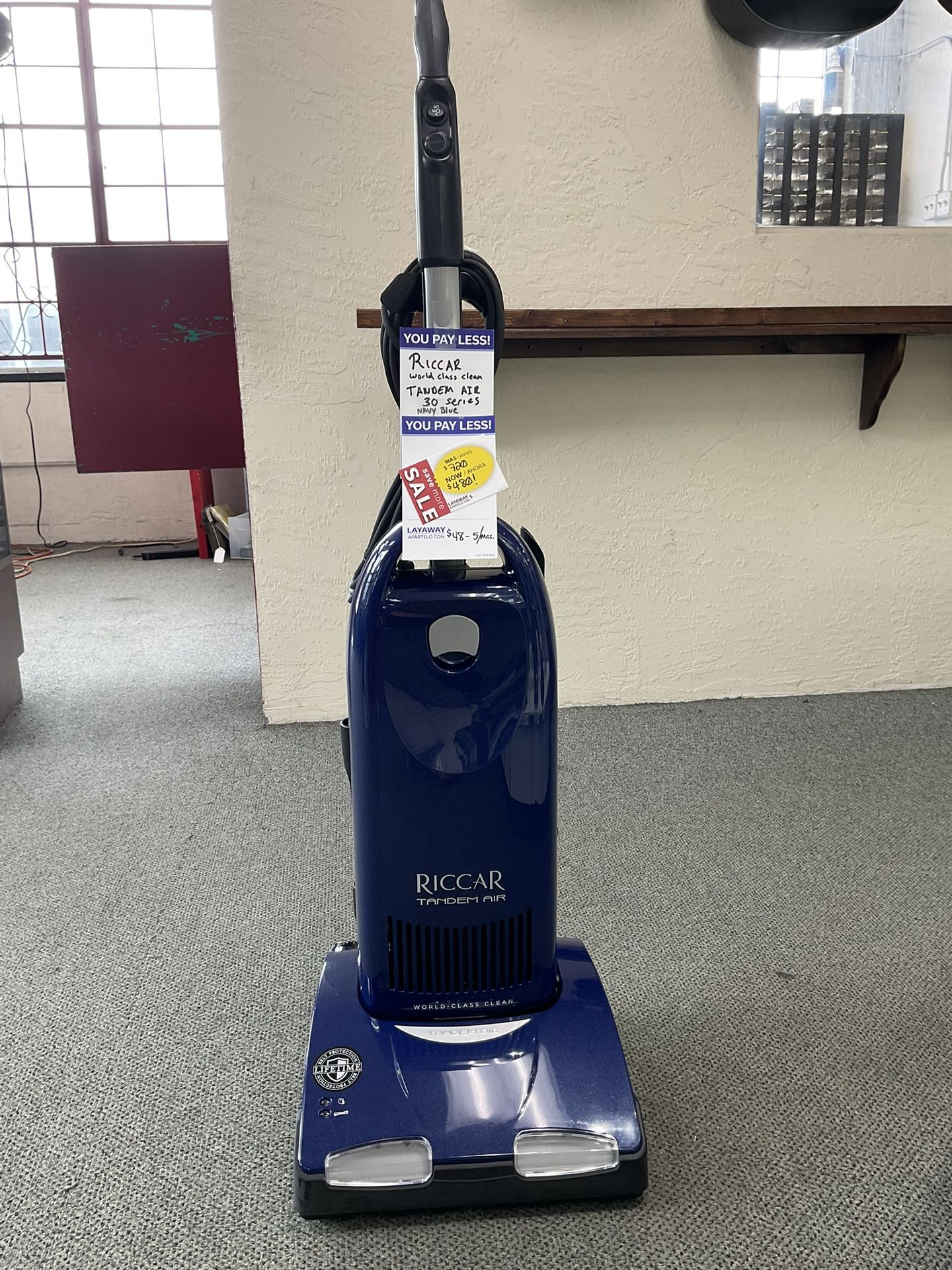 Riccar World Class Clean Tandem Air 30 Vacuum