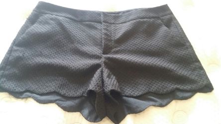 Fancy black shorts size 16