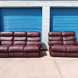 Reclining Couch And Loveseat (Delivery Available)