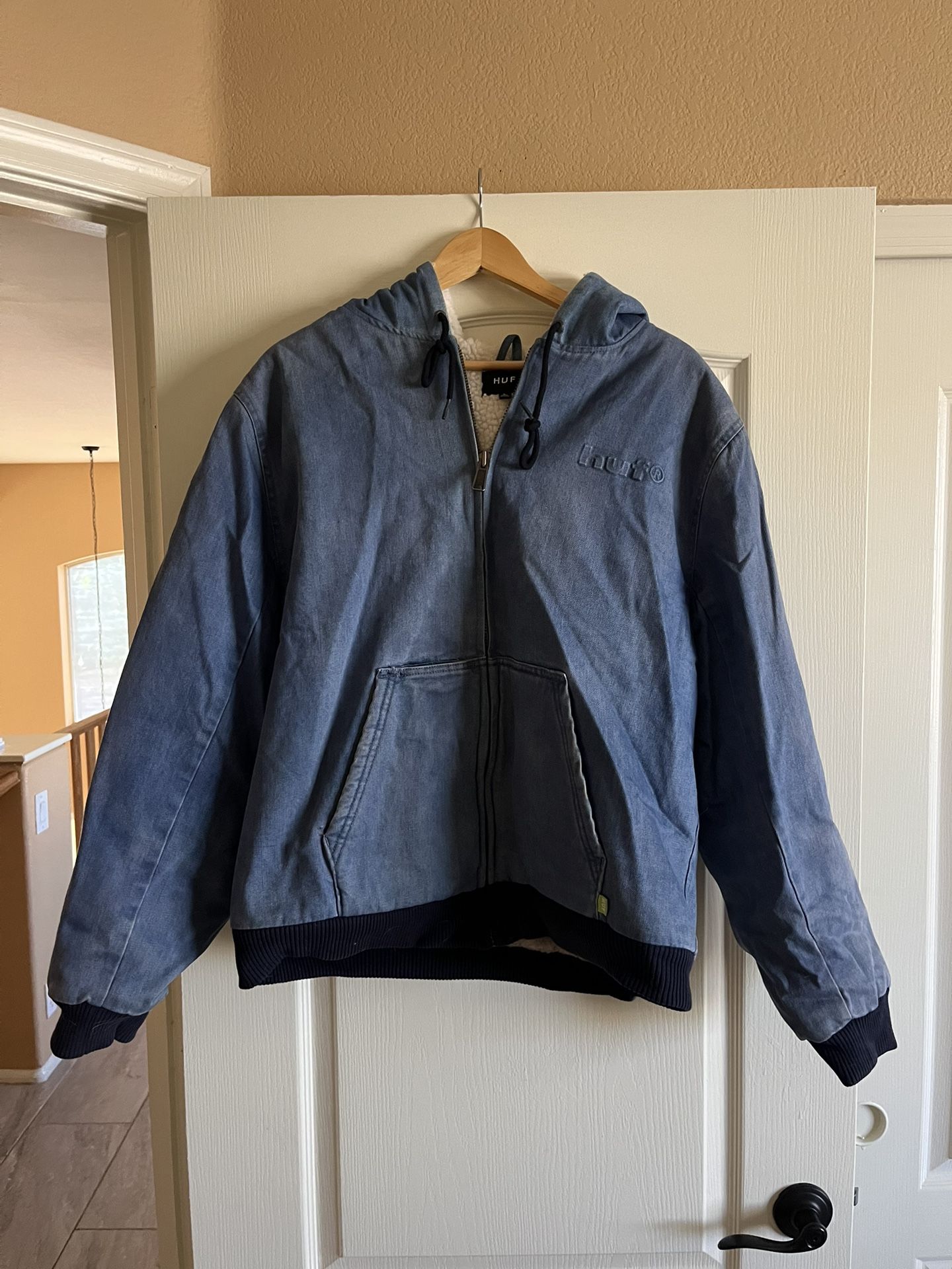 Huf Sherpa Lined Denim Jacket