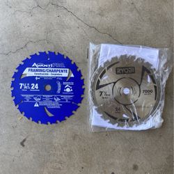 Brand new 7 1/4 sawblades