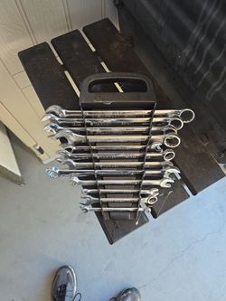 Stanley Combination Wrench Set with Craftsman Rack