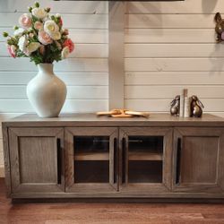 63 in. Door TV Console in Moonstone
