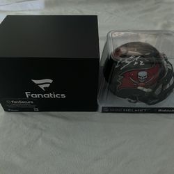 Emeka Egbuka Autographed Mini Helmet Tampa Bay Buccaneers FANATICS Certified