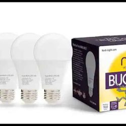 Outdoors Bug Reduction LED Light Bulbs 4/Box, 2000K, 960Lmn 9 Watt , Dimmable