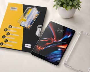 iPad Pro 13" 2024 Tempered Glass Screen Protector w/ Easy Install Frame 9H