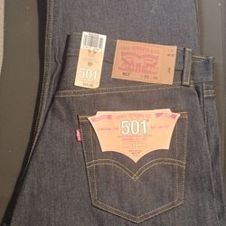 Levi's Original Fit 501 Blues Button Fly 35-36 and 35-34