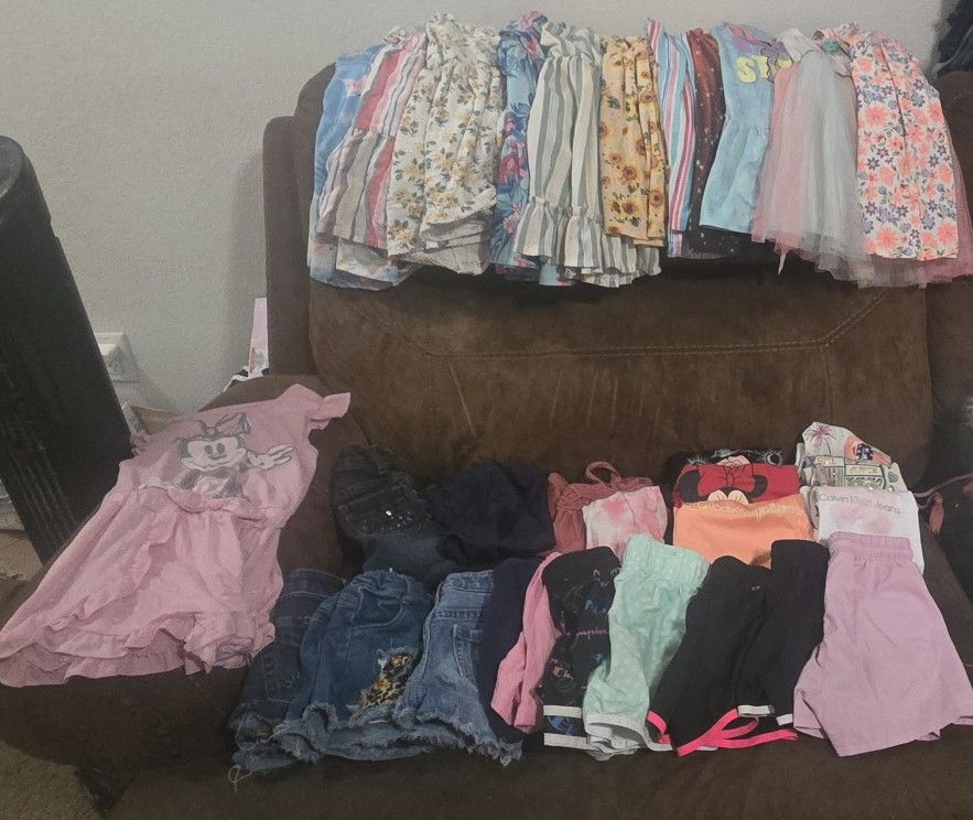 32 Piece Toddler Girl Summer Clothes Size 4t 4-5 4 Shorts Dresses Etc