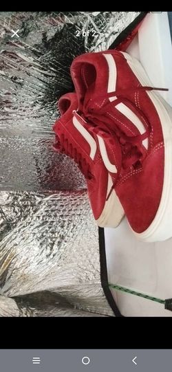 Vans Old Skool Red Suede Sneakers