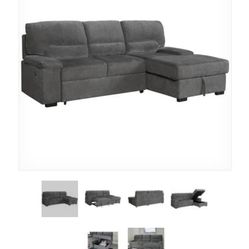  Sleeper Sofa With Storage- Used