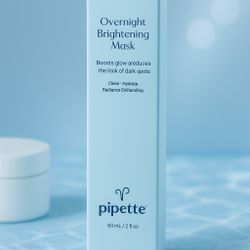 Pipette Overnight Brightening Exfoliating Mask 2 fl oz Glow Clean Nontoxic New