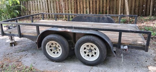 7x12 HD TANDEM EQUIPMENT TRAILER  BRAKES