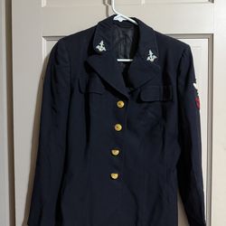 WW2 Era US Navy Seabees Petty Officer Coat Uniform Jacket USN Size 16R