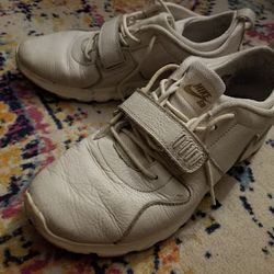 Nike SB Trainerendor Off-White / Sail Leather Skate Shoes - Size 11