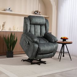 Lift Chairs for Elderly, 23in Oversized Lift Recliners 330b Capacity, Power Lift Recliner Chair for Living Room, Heavy-Duty Theater Recliner Sofa, wit