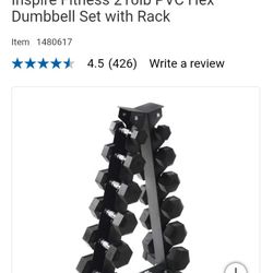 Hex Dumbbell Set With Rack