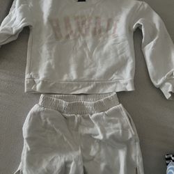 Girls Two Piece Set Sweater And Shorts 