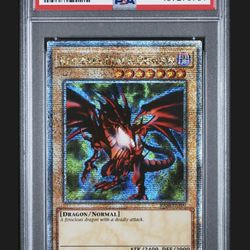 PSA 9 - Red Eyes Black Dragon RA04 1st Edition Quarter Century Secret Rare Yugioh! 2025