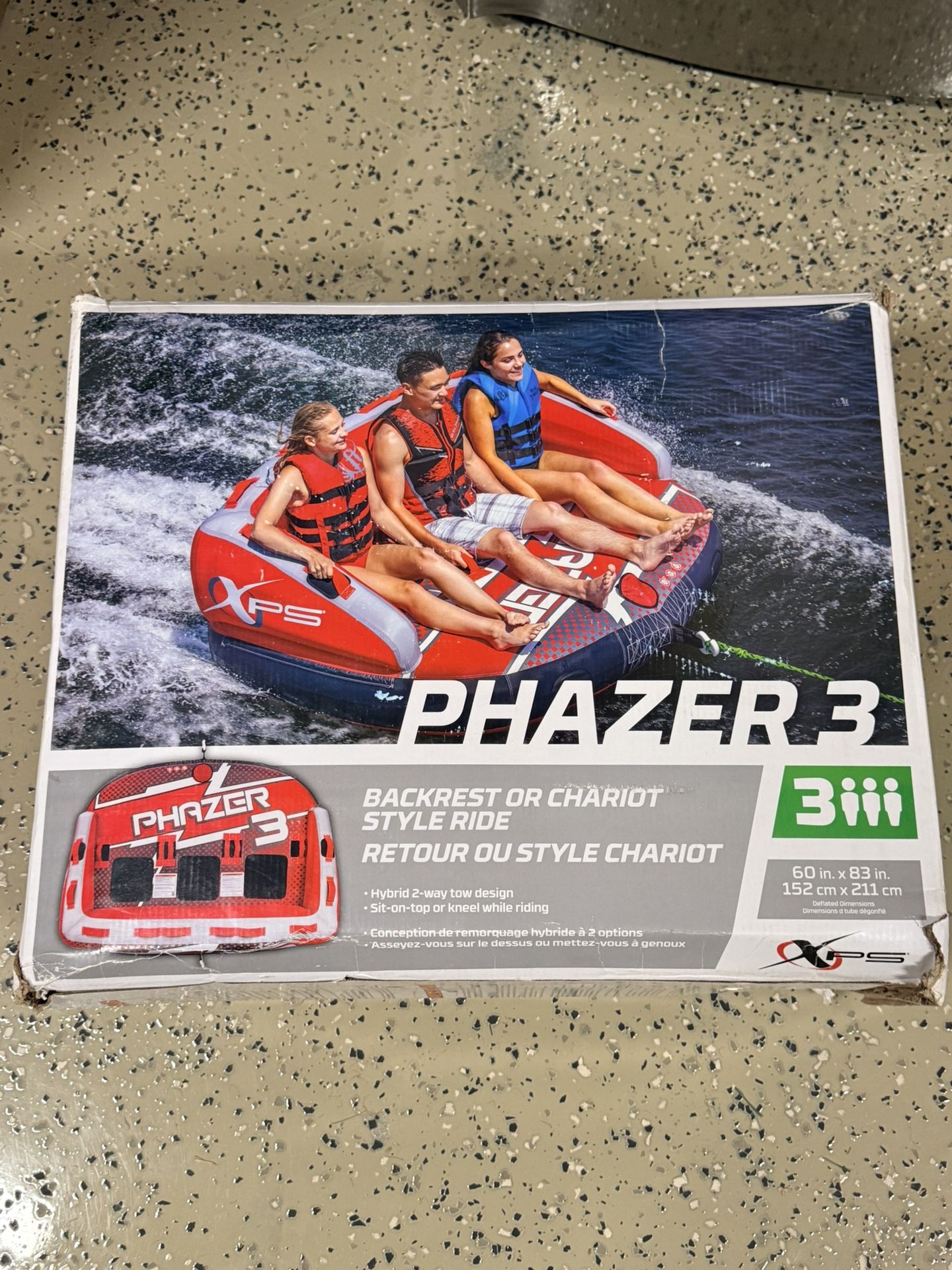 Bass Pro Shop Phaser 3 Person Portable Tube $75 Brand New 