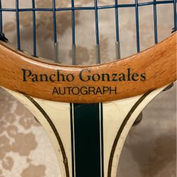 Spalding Pancho Gonzales Solid Wood Tennis Racquet 