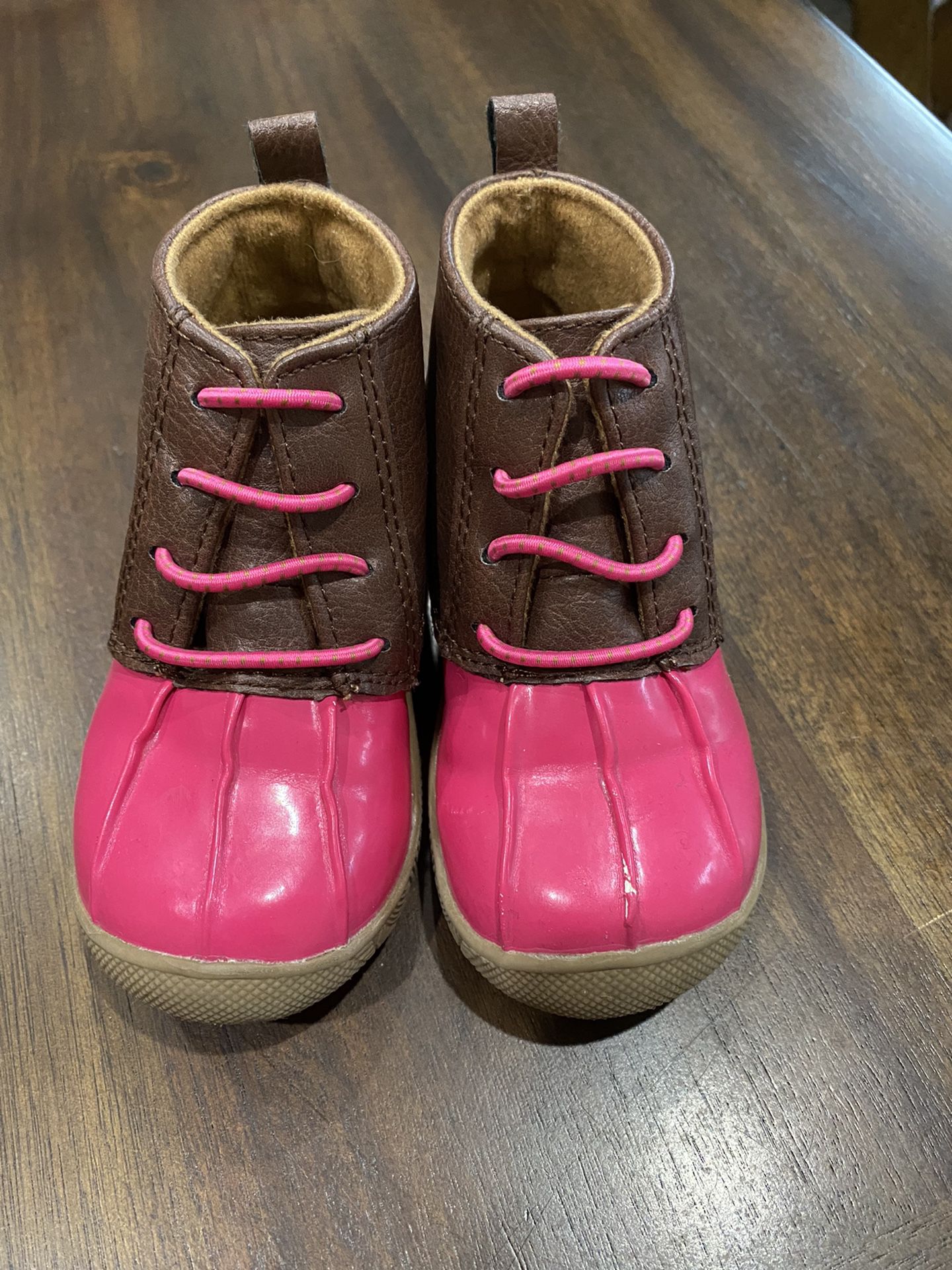 Babygirl Leather Snow Boots 