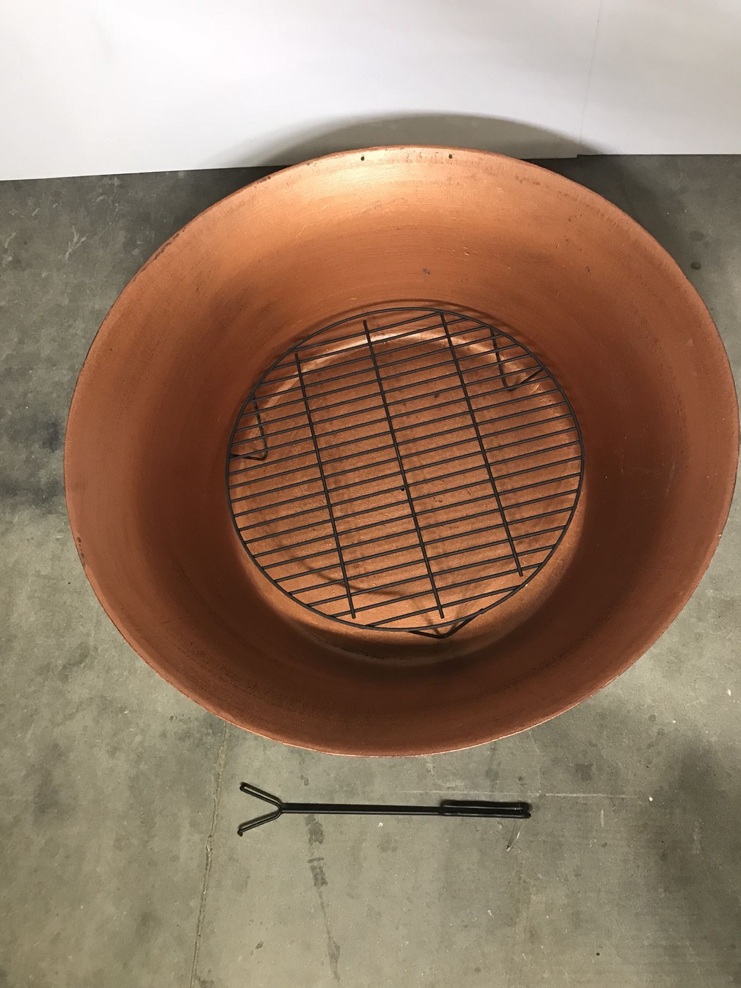 Hampton Bay Fire Pit 34 In Wire Mesh Cover Cauldron Style Cast Iron Screen for sale online