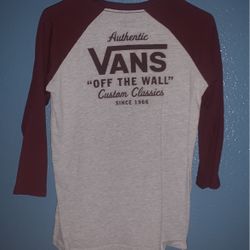 Boys Vans Authentic long sleeve shirt