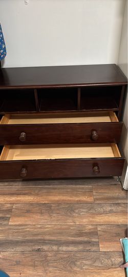 Dresser with three cubbies