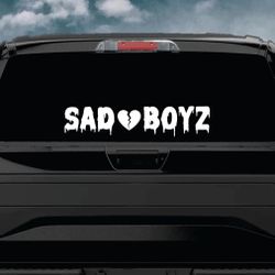 Sad boyz Car Decal Sticker Vinyl Window Windshield Banner JDM Racing Truck