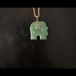 Jade Elephant Pendant 
