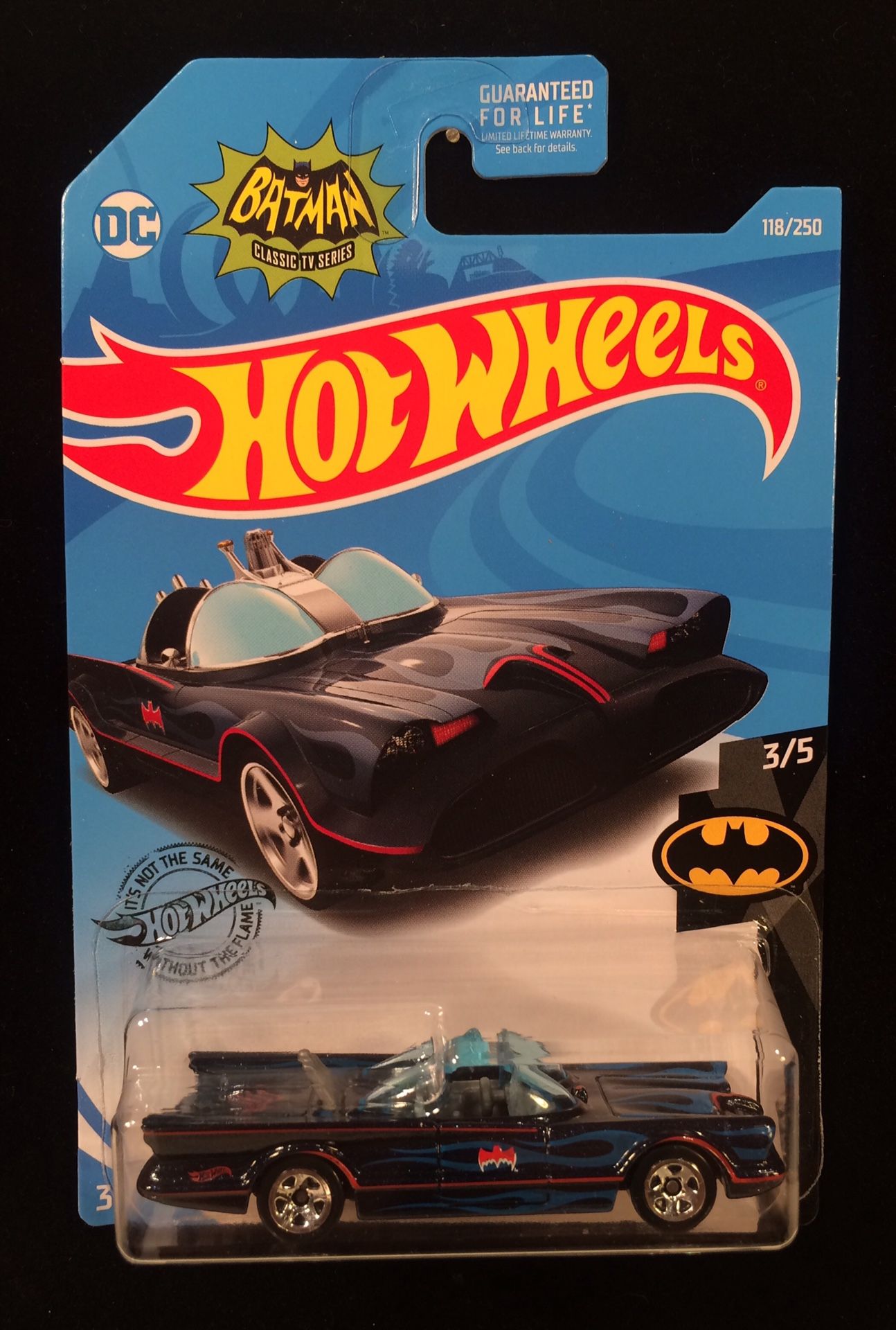 Hot Wheels Batman Classic TV Series Blue Flame Batmobile