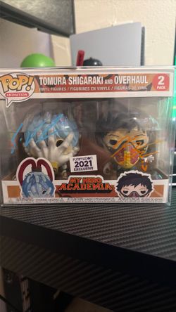 Signed tomura shigaraki and overhaul funko pop