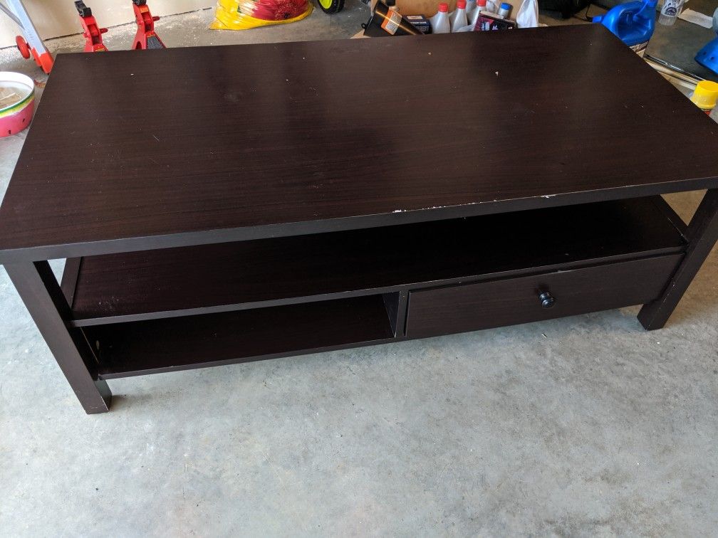 Used Coffee Table Dark Brown Free