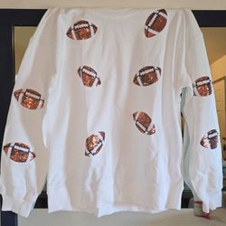 Sequin, Football, lightweight sweatshirt/shirt