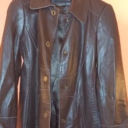 Anne Klein Ladies Genuine Leather Jacket Size Small