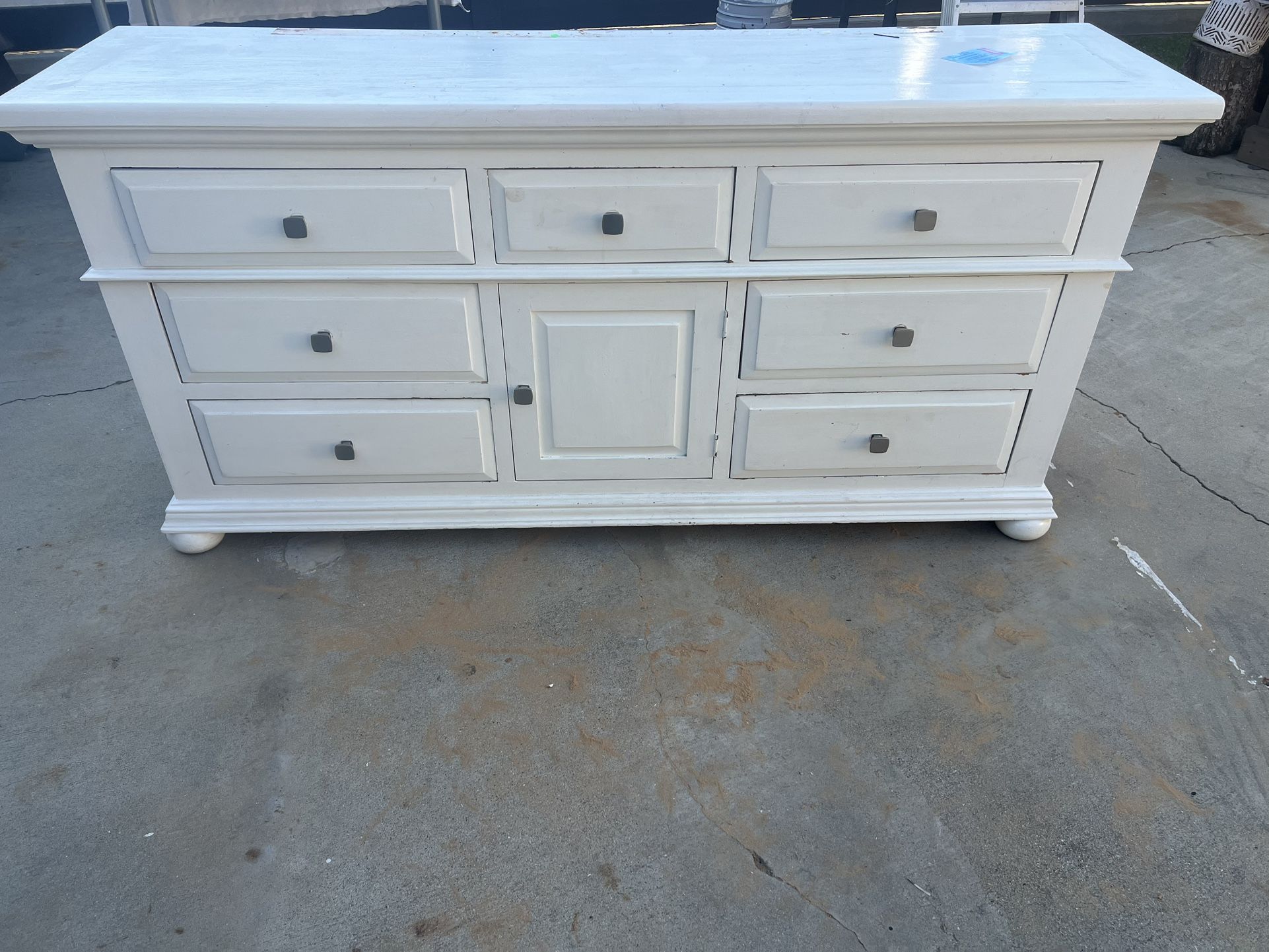  White 6 Drawer Dresser For Bedroom 