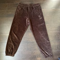Brown Ovo Velour Pants